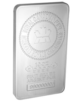 10oz Royal Canadian Mint Silver Bar