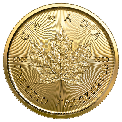1/20oz Royal Canadian Mint Gold Coin